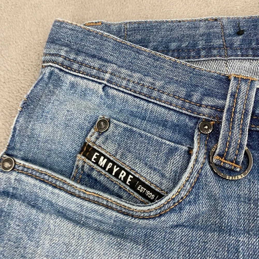Empyre Mens Straight Leg Medium Wash Denim Jeans Blue Size 30